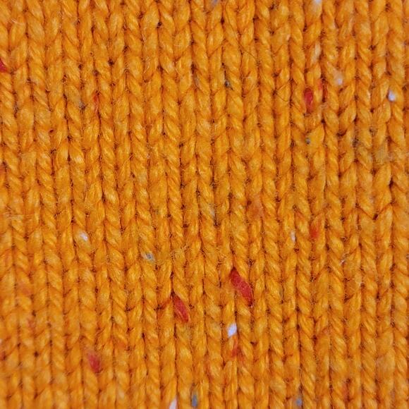 American Eagle Sweater Orange Cotton Elbow Patch Academia Athletic Large #181 - Picture 9 of 10